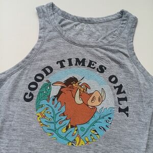 Disney Lion King Pumba and Timon "Good Times Only" Tank Top